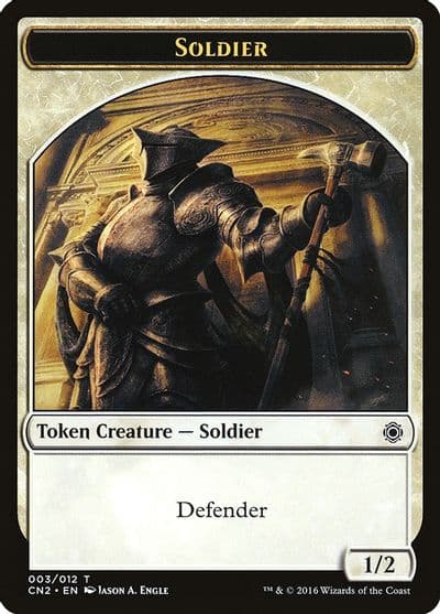 Soldier Token 003 Conspiracy: Take the Crown Magic card