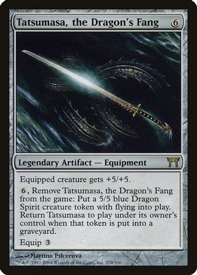 Tatsumasa the Dragons Fang Champions of Kamigawa Magic card