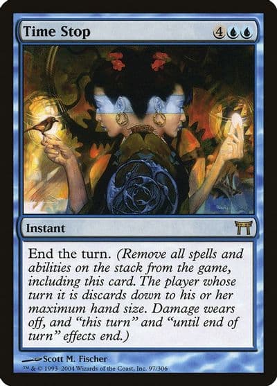 Time Stop Champions of Kamigawa Magic card