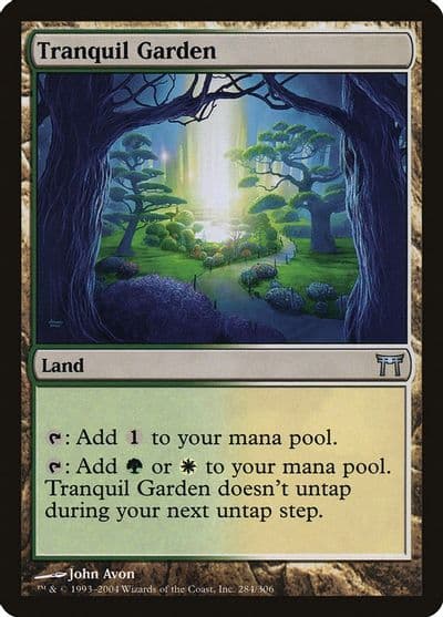 Tranquil Garden Champions of Kamigawa Magic card