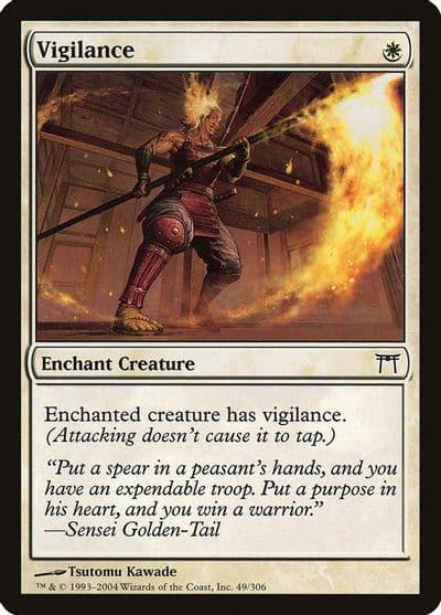 Vigilance Champions of Kamigawa Magic card