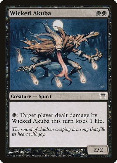 Wicked Akuba Champions of Kamigawa Magic card