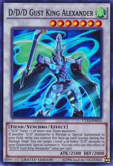 D D D Gust King Alexander 2016 Mega-Tins Yu-Gi-Oh! card