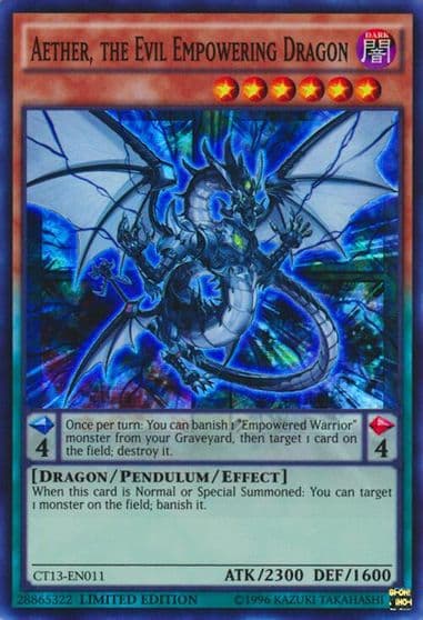 Aether the Evil Empowering Dragon 2016 Mega-Tins Yu-Gi-Oh! card