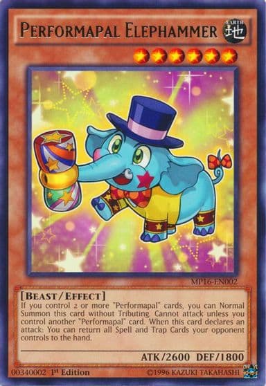 Performapal Elephammer 2016 Mega-Tins Mega Pack Yu-Gi-Oh! card