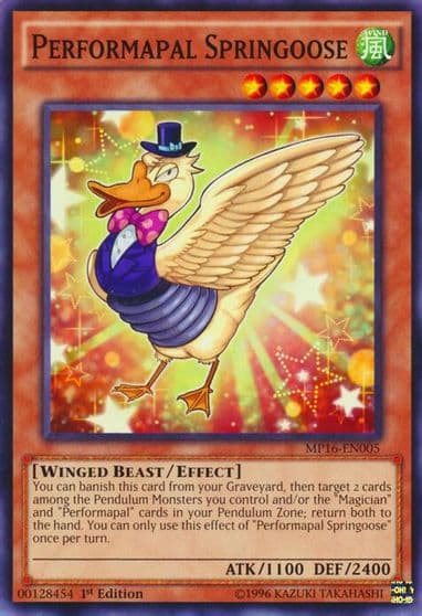Performapal Springoose 2016 Mega-Tins Mega Pack Yu-Gi-Oh! card
