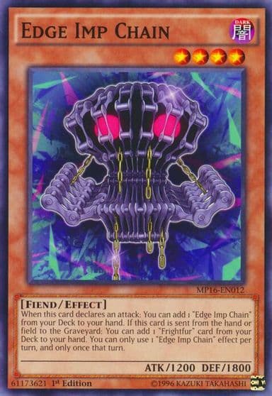 Edge Imp Chain 2016 Mega-Tins Mega Pack Yu-Gi-Oh! card