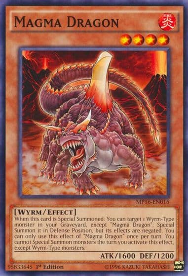 Magma Dragon 2016 Mega-Tins Mega Pack Yu-Gi-Oh! card