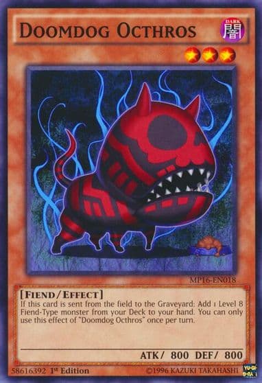 Doomdog Octhros 2016 Mega-Tins Mega Pack Yu-Gi-Oh! card