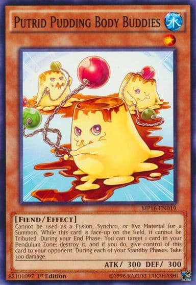 Putrid Pudding Body Buddies 2016 Mega-Tins Mega Pack Yu-Gi-Oh! card