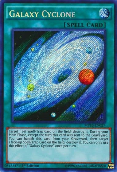 Galaxy Cyclone 2016 Mega-Tins Mega Pack Yu-Gi-Oh! card