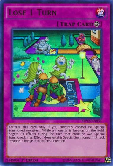 Lose 1 Turn 2016 Mega-Tins Mega Pack Yu-Gi-Oh! card