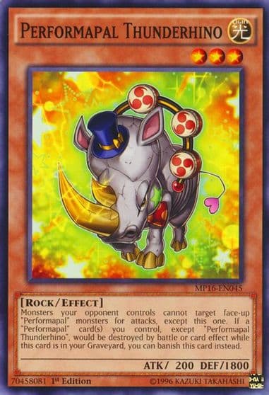 Performapal Thunderhino 2016 Mega-Tins Mega Pack Yu-Gi-Oh! card