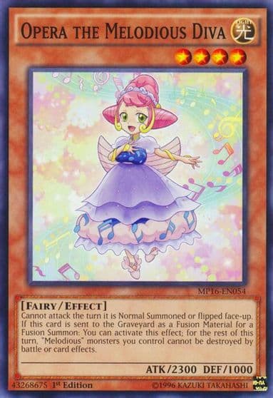 Opera the Melodious Diva 2016 Mega-Tins Mega Pack Yu-Gi-Oh! card