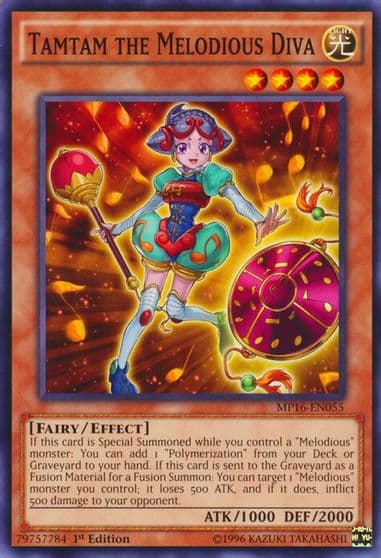 Tamtam the Melodious Diva 2016 Mega-Tins Mega Pack Yu-Gi-Oh! card
