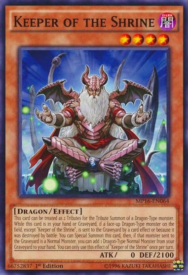 Keeper of the Shrine 2016 Mega-Tins Mega Pack Yu-Gi-Oh! card