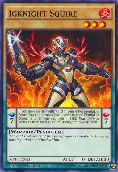 Igknight Squire 2016 Mega-Tins Mega Pack Yu-Gi-Oh! card