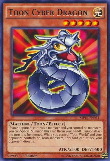 Toon Cyber Dragon 2016 Mega-Tins Mega Pack Yu-Gi-Oh! card