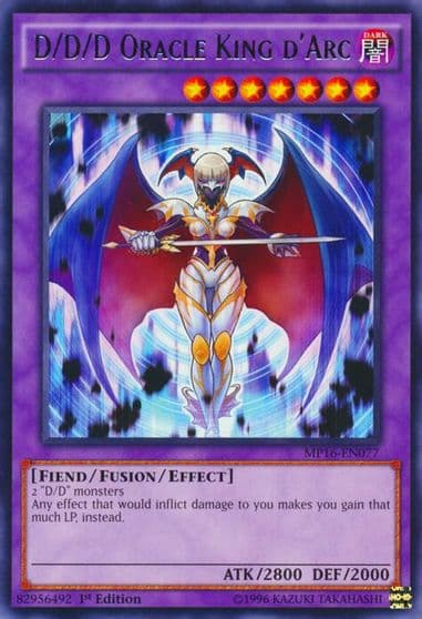 D D D Oracle King dArc 2016 Mega-Tins Mega Pack Yu-Gi-Oh! card