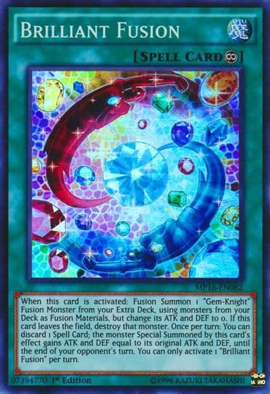 Brilliant Fusion 2016 Mega-Tins Mega Pack Yu-Gi-Oh! card