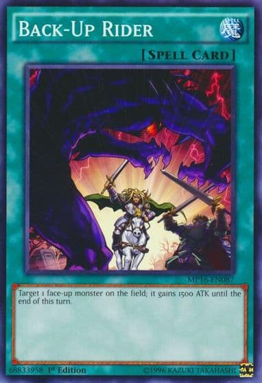 Back Up Rider 2016 Mega-Tins Mega Pack Yu-Gi-Oh! card
