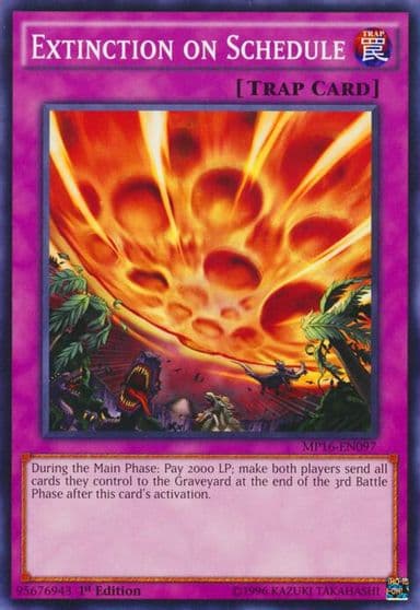 Extinction on Schedule 2016 Mega-Tins Mega Pack Yu-Gi-Oh! card