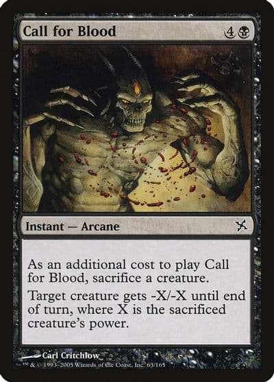 Call for Blood Betrayers of Kamigawa Magic card