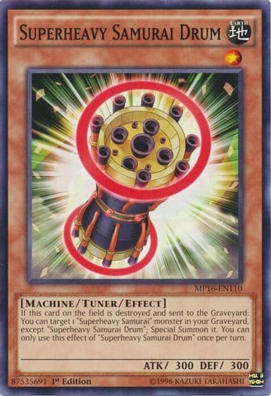 Superheavy Samurai Drum 2016 Mega-Tins Mega Pack Yu-Gi-Oh! card
