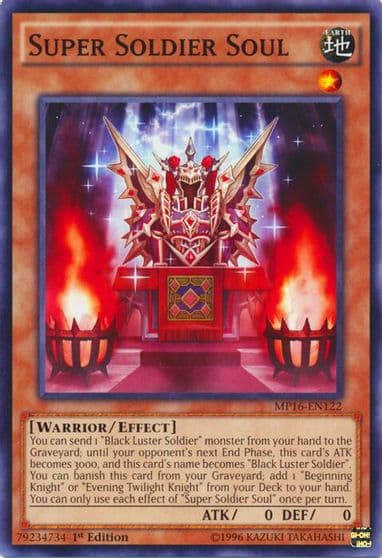 Super Soldier Soul 2016 Mega-Tins Mega Pack Yu-Gi-Oh! card