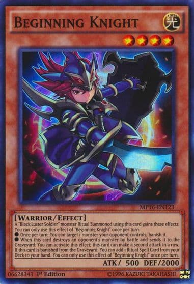 Beginning Knight 2016 Mega-Tins Mega Pack Yu-Gi-Oh! card