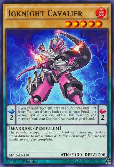 Igknight Cavalier 2016 Mega-Tins Mega Pack Yu-Gi-Oh! card