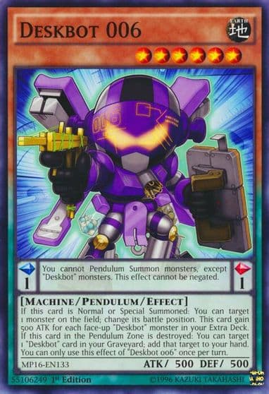 Deskbot 006 2016 Mega-Tins Mega Pack Yu-Gi-Oh! card