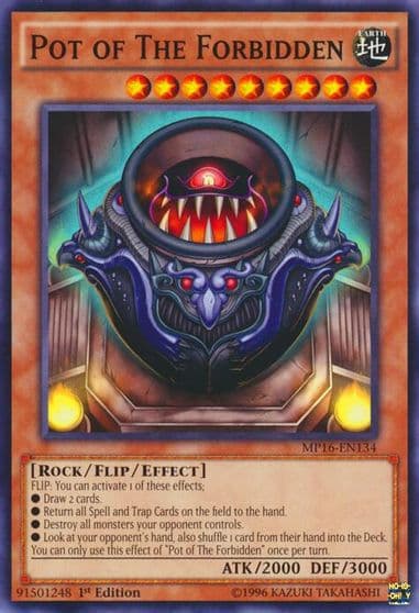 Pot of The Forbidden 2016 Mega-Tins Mega Pack Yu-Gi-Oh! card