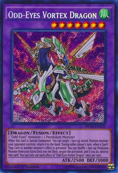 Odd Eyes Vortex Dragon 2016 Mega-Tins Mega Pack Yu-Gi-Oh! card