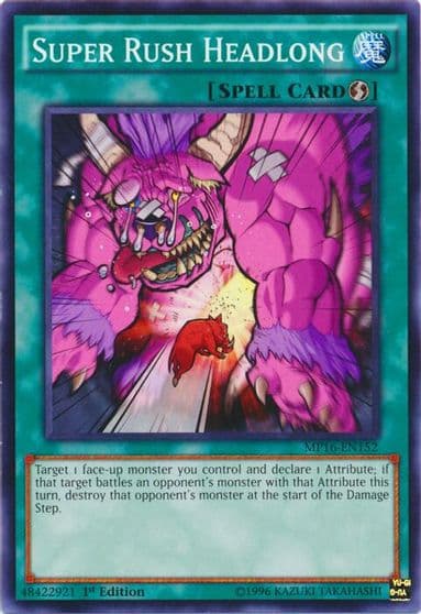 Super Rush Headlong 2016 Mega-Tins Mega Pack Yu-Gi-Oh! card