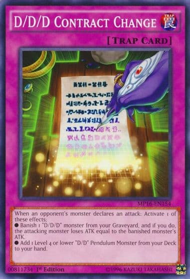 D D D Contract Change 2016 Mega-Tins Mega Pack Yu-Gi-Oh! card