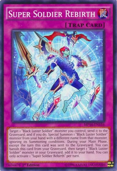 Super Soldier Rebirth 2016 Mega-Tins Mega Pack Yu-Gi-Oh! card