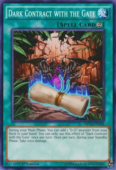 Dark Contract with the Gate 2016 Mega-Tins Mega Pack Yu-Gi-Oh! card