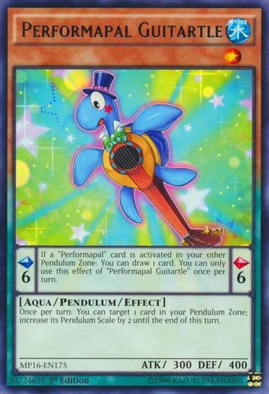 Performapal Guitartle 2016 Mega-Tins Mega Pack Yu-Gi-Oh! card