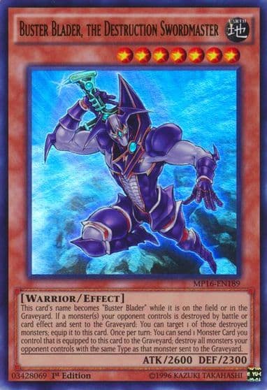 Buster Blader the Destruction Swordmaster 2016 Mega-Tins Mega Pack Yu-Gi-Oh! card