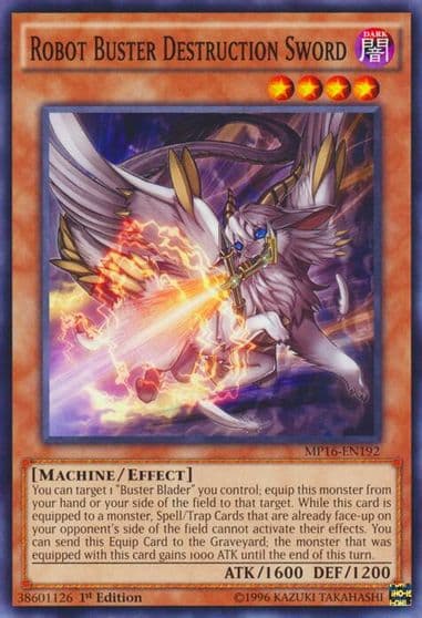 Robot Buster Destruction Sword 2016 Mega-Tins Mega Pack Yu-Gi-Oh! card
