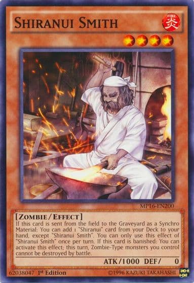 Shiranui Smith 2016 Mega-Tins Mega Pack Yu-Gi-Oh! card