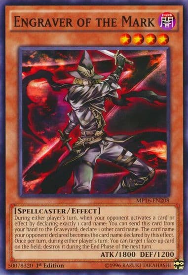 Engraver of the Mark 2016 Mega-Tins Mega Pack Yu-Gi-Oh! card