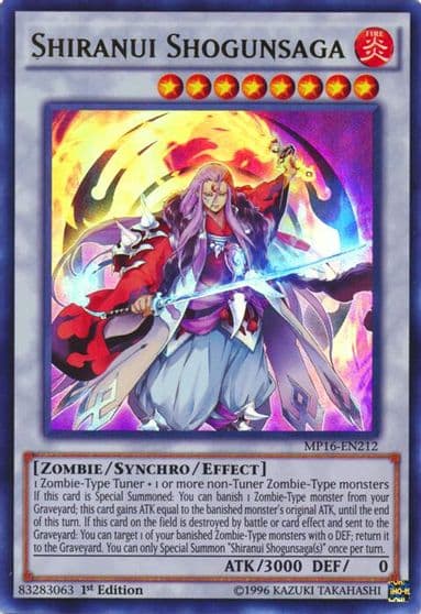 Shiranui Shogunsaga 2016 Mega-Tins Mega Pack Yu-Gi-Oh! card