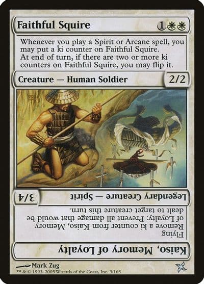 Faithful Squire Betrayers of Kamigawa Magic card