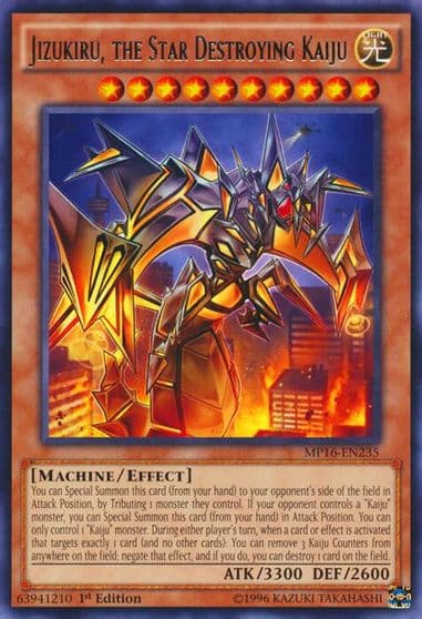 Jizukiru the Star Destroying Kaiju 2016 Mega-Tins Mega Pack Yu-Gi-Oh! card
