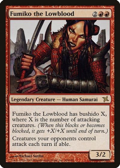 Fumiko the Lowblood Betrayers of Kamigawa Magic card