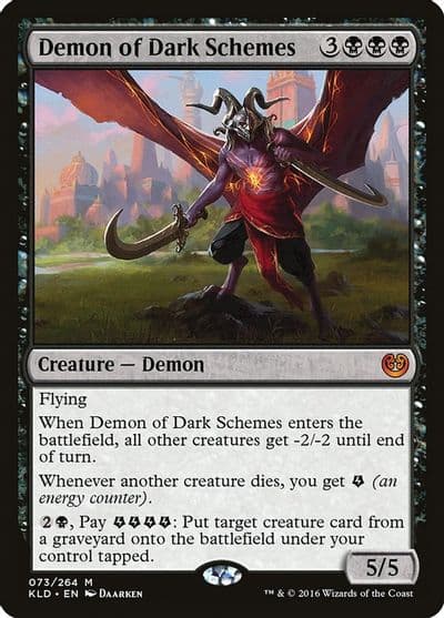Demon of Dark Schemes Kaladesh Magic card