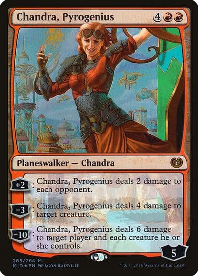 Chandra Pyrogenius Kaladesh Magic card