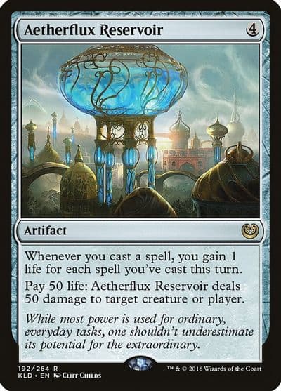 Aetherflux Reservoir Kaladesh Magic card